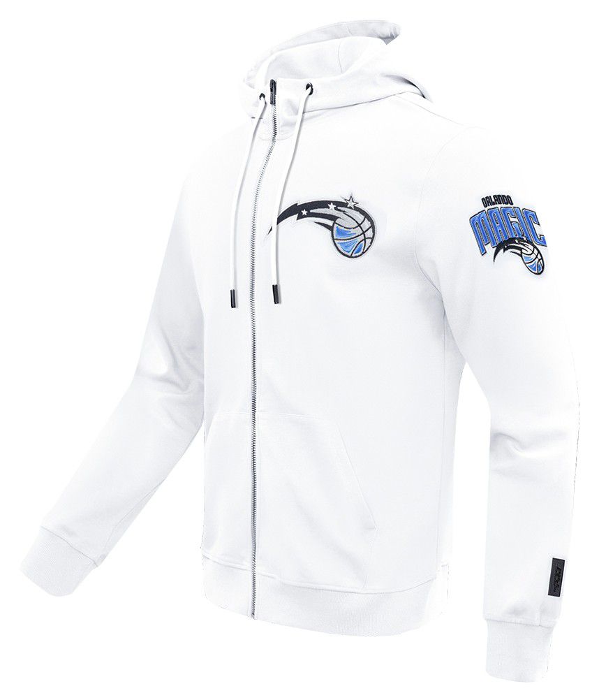 Pro Standard Men's Orlando Magic White Classic Chenille Full Zip Hoodie product image