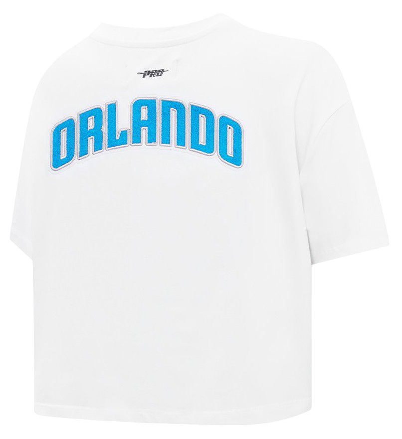 Pro Standard Women's Orlando Magic White Classic Boxy Cropped T-Shirt product image