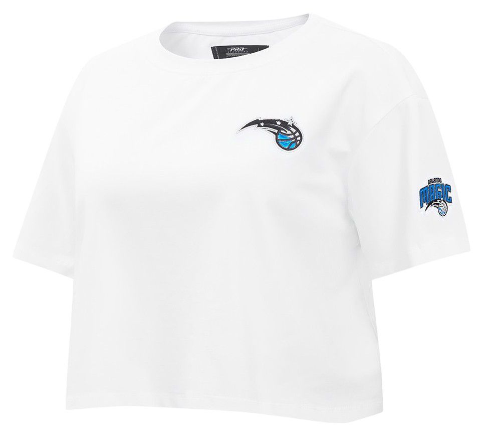 Pro Standard Women's Orlando Magic White Classic Boxy Cropped T-Shirt product image