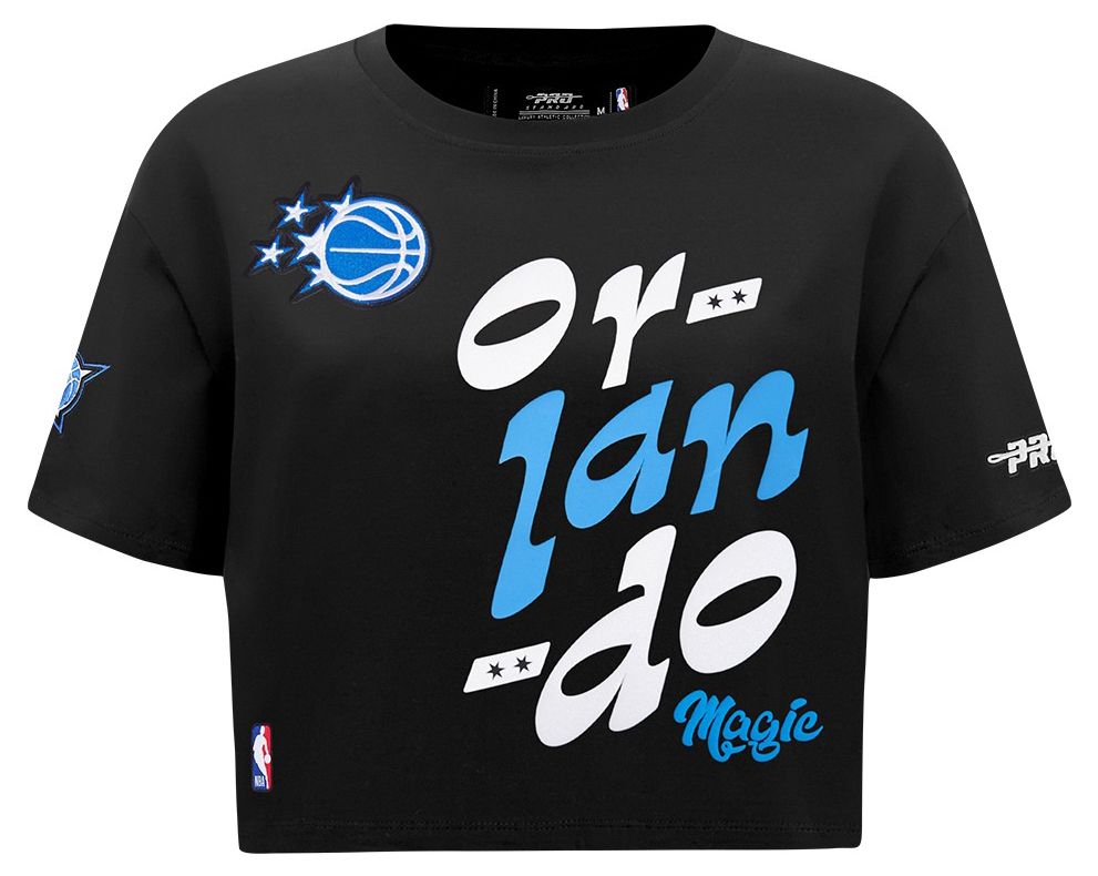 Pro Standard Women's Orlando Magic Black Wordplay Boxy T-Shirt product image