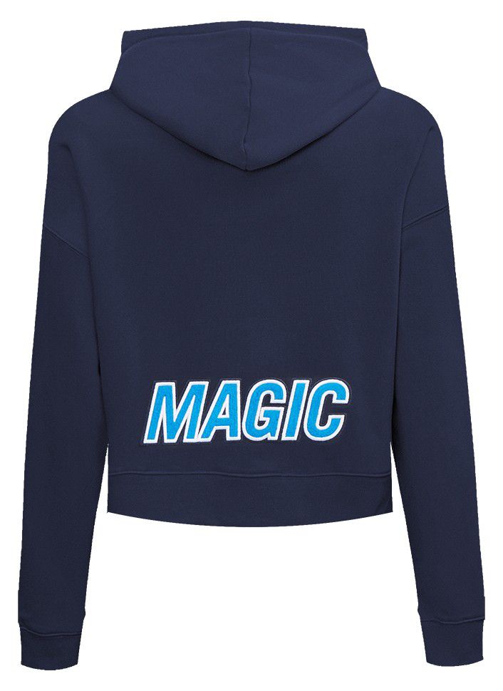 Pro Standard Women's Orlando Magic Navy Classic Cropped Fleece Pullover Hoodie product image