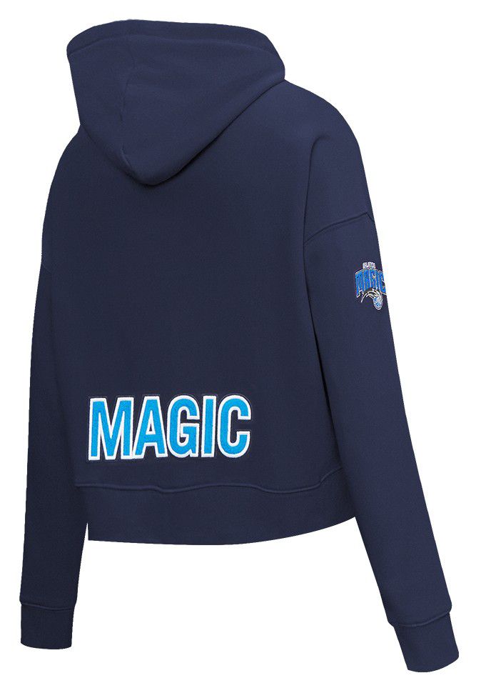Pro Standard Women's Orlando Magic Navy Classic Cropped Fleece Pullover Hoodie product image