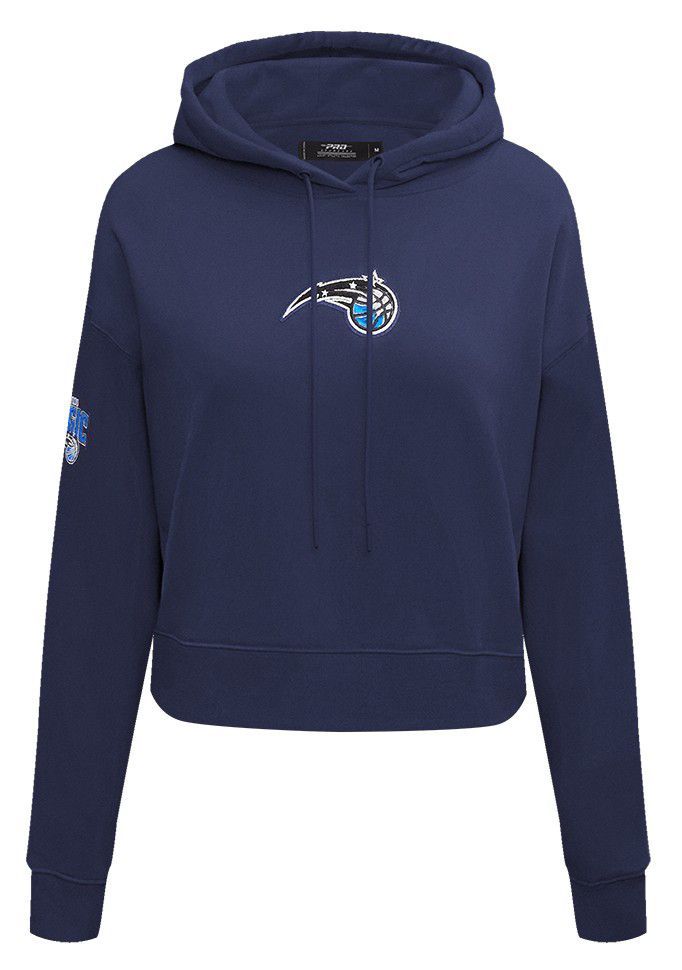 Pro Standard Women's Orlando Magic Navy Classic Cropped Fleece Pullover Hoodie product image