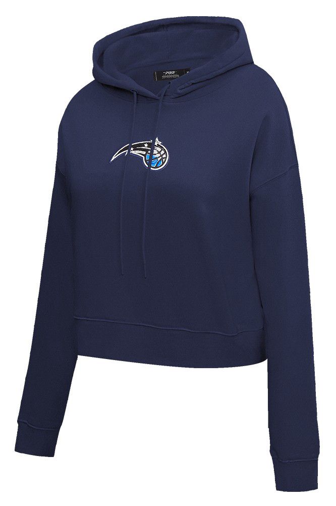 Pro Standard Women's Orlando Magic Navy Classic Cropped Fleece Pullover Hoodie product image