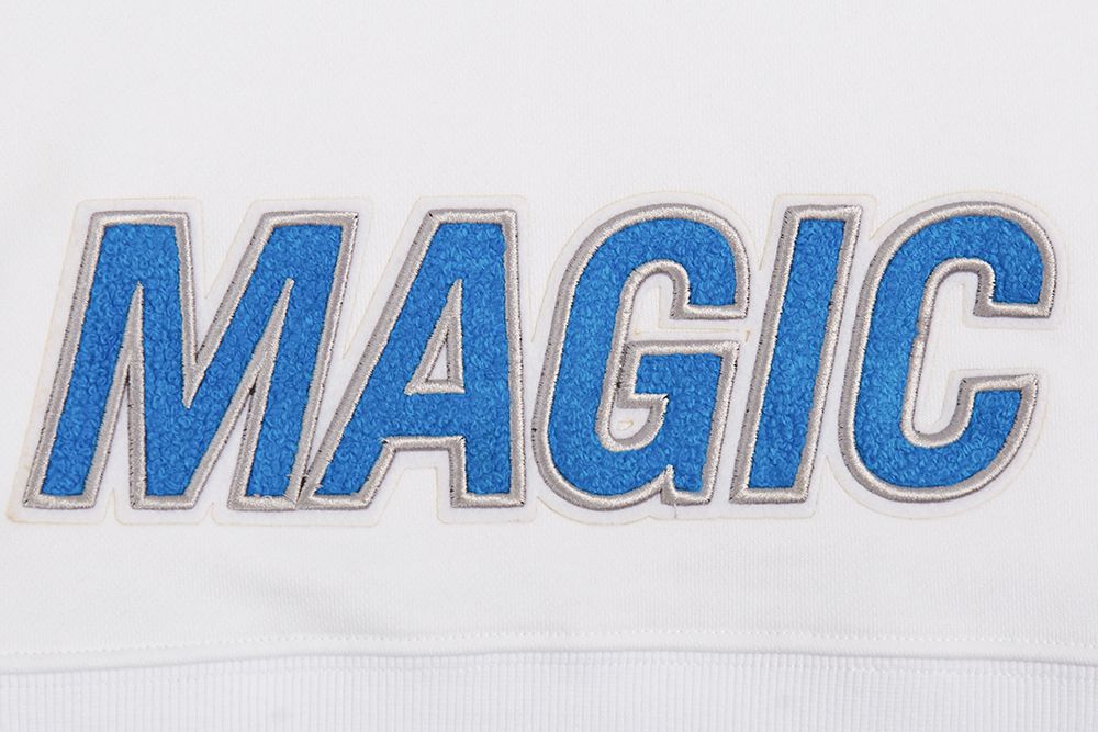 Pro Standard Women's Orlando Magic White Classic Cropped Fleece Pullover Hoodie product image