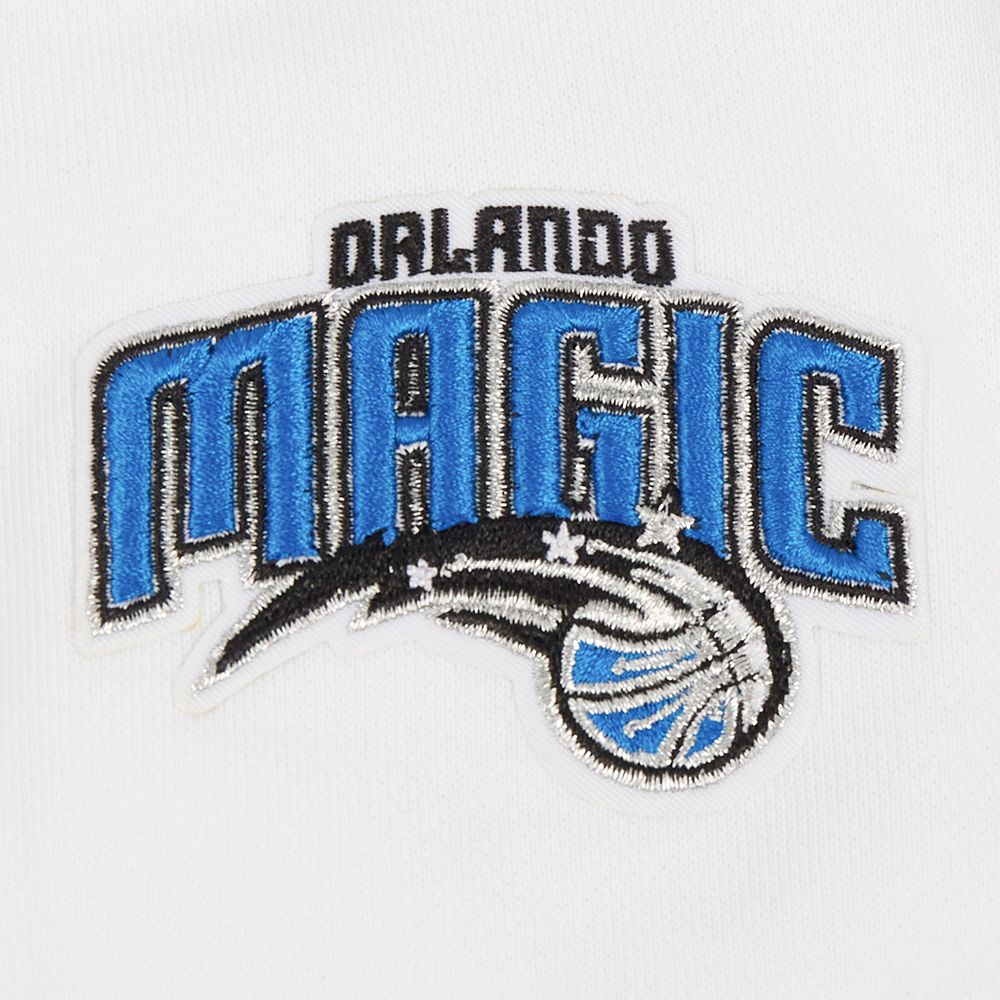 Pro Standard Women's Orlando Magic White Classic Cropped Fleece Pullover Hoodie product image