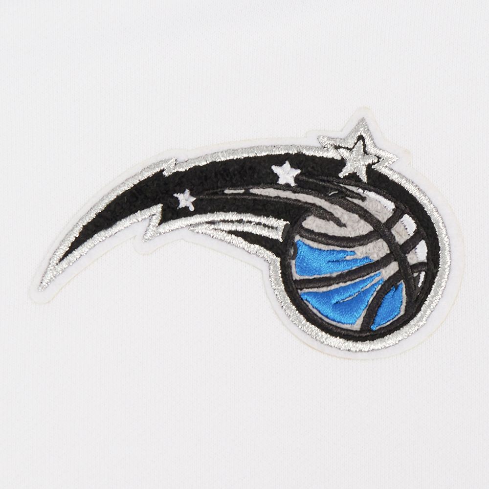 Pro Standard Women's Orlando Magic White Classic Cropped Fleece Pullover Hoodie product image