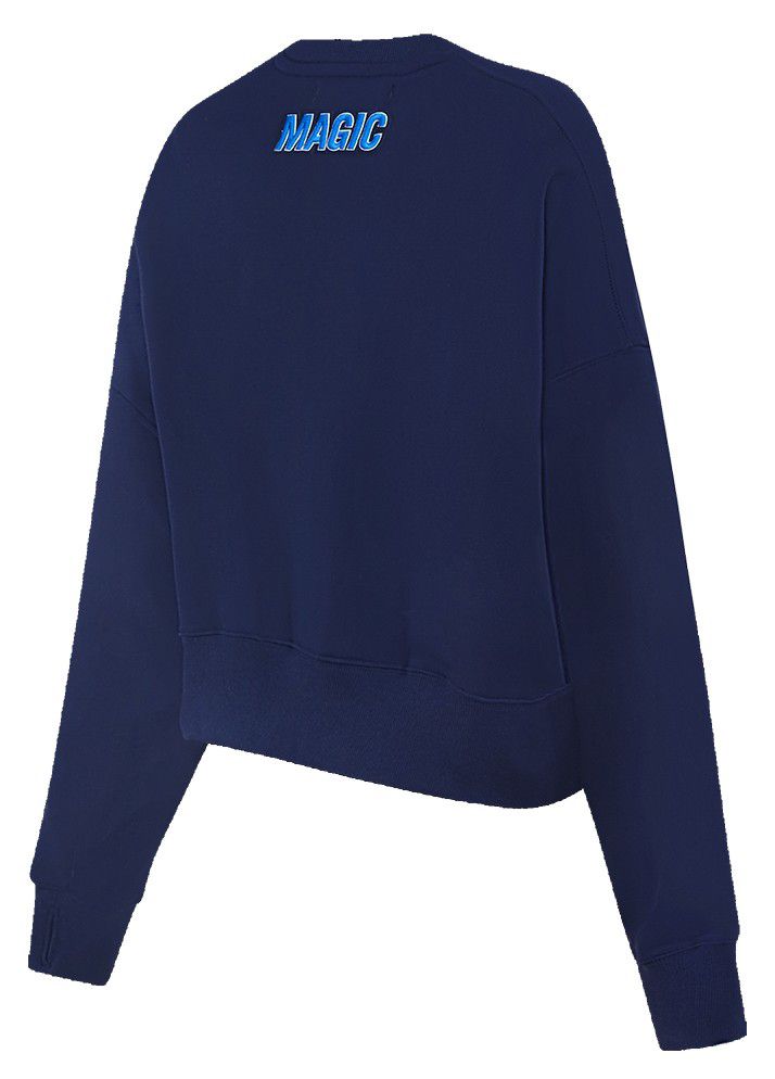 Pro Standard Women's Orlando Magic Navy Classic Fleece Crewneck Sweatshirt product image