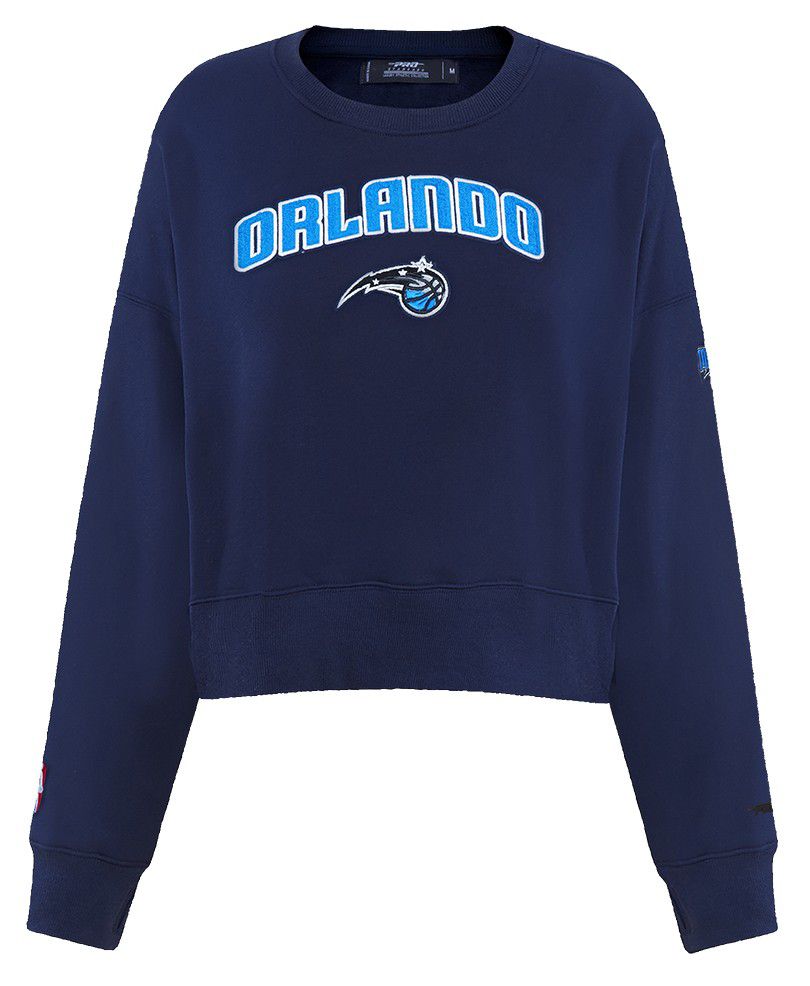 Pro Standard Women's Orlando Magic Navy Classic Fleece Crewneck Sweatshirt product image