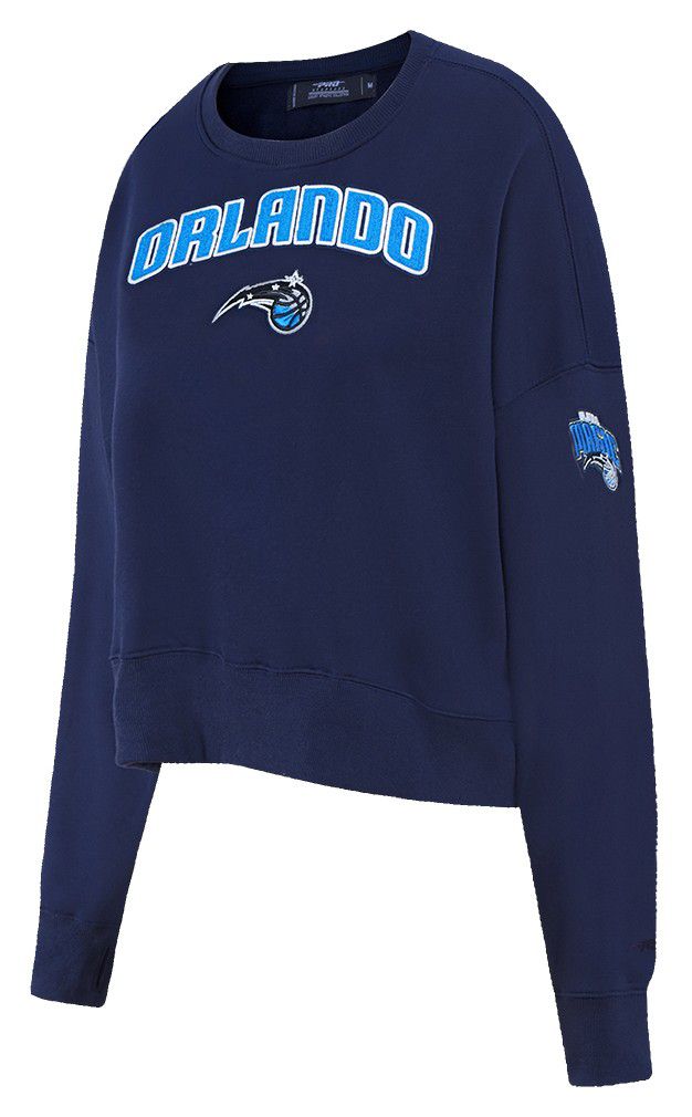Pro Standard Women's Orlando Magic Navy Classic Fleece Crewneck Sweatshirt product image
