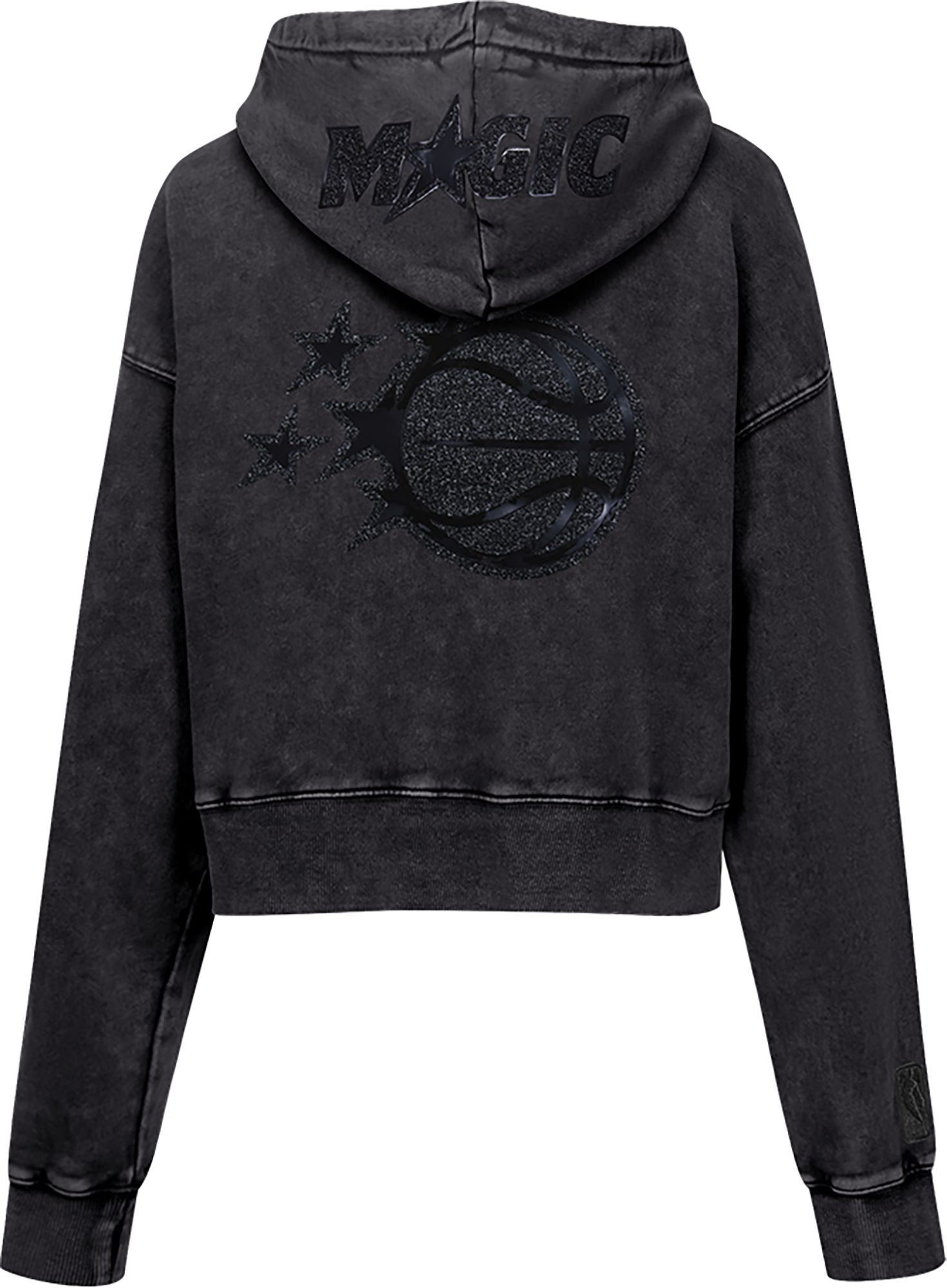 Pro Standard Women's Dallas Cowboys Black Crystalline Cropped Pullover Hoodie product image