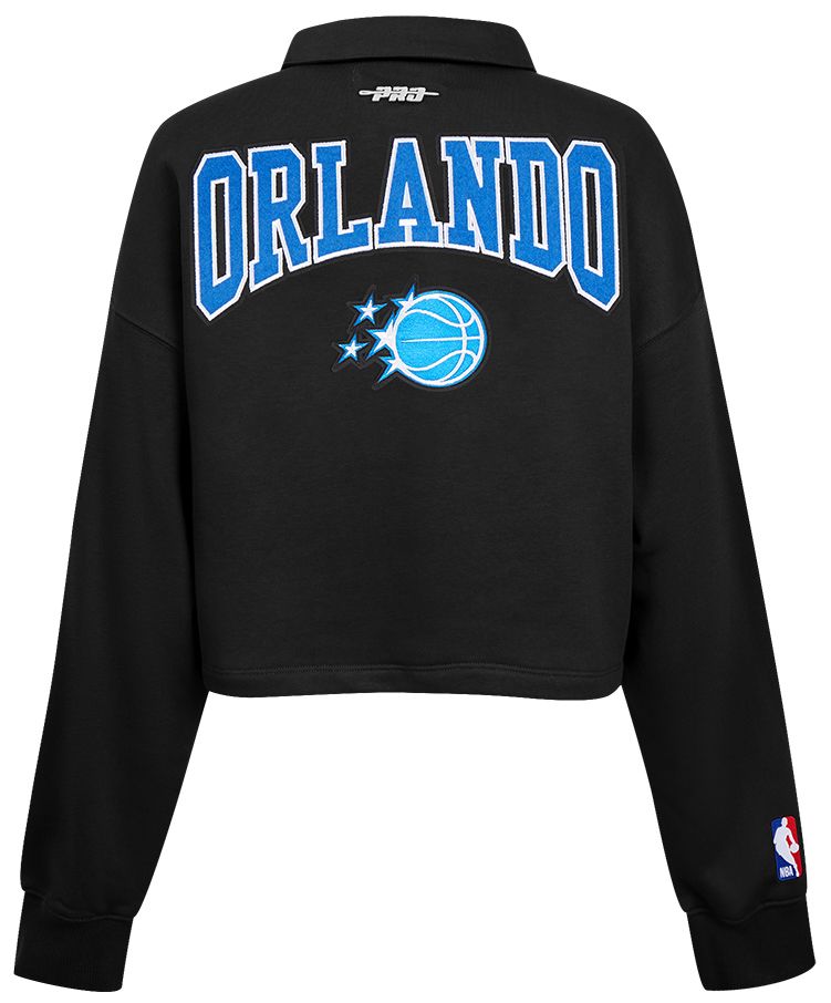 Pro Standard Women's Orlando Magic Black Crest Emblem Long Sleeve Polo product image