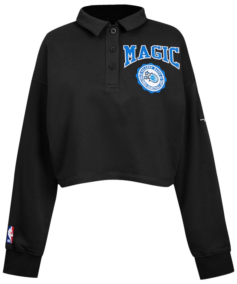 Pro Standard Women's Orlando Magic Black Crest Emblem Long Sleeve Polo product image