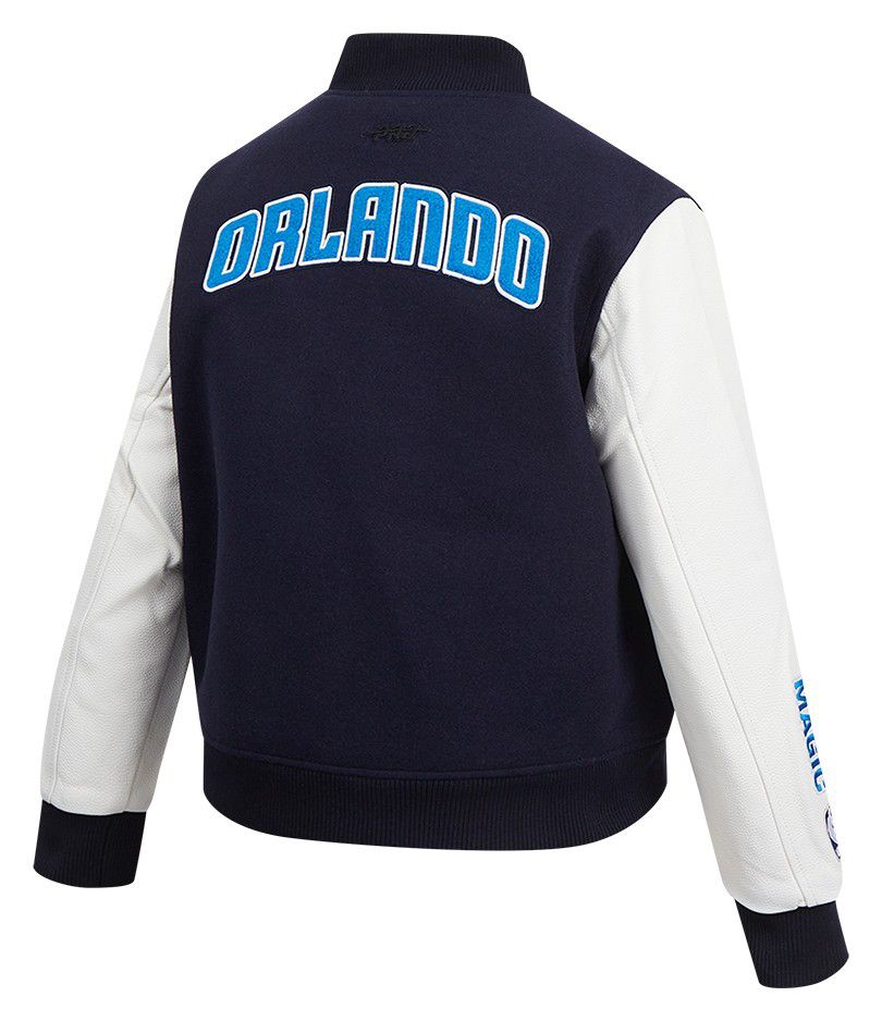 Pro Standard Women's Orlando Magic Navy Classic Wool Varsity Jacket product image