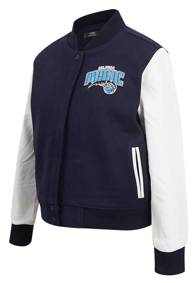 Pro Standard Women's Orlando Magic Navy Classic Wool Varsity Jacket product image