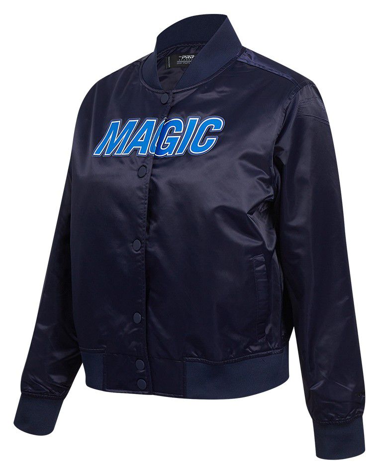 Pro Standard Women's Orlando Magic Navy Classic Satin Jacket product image