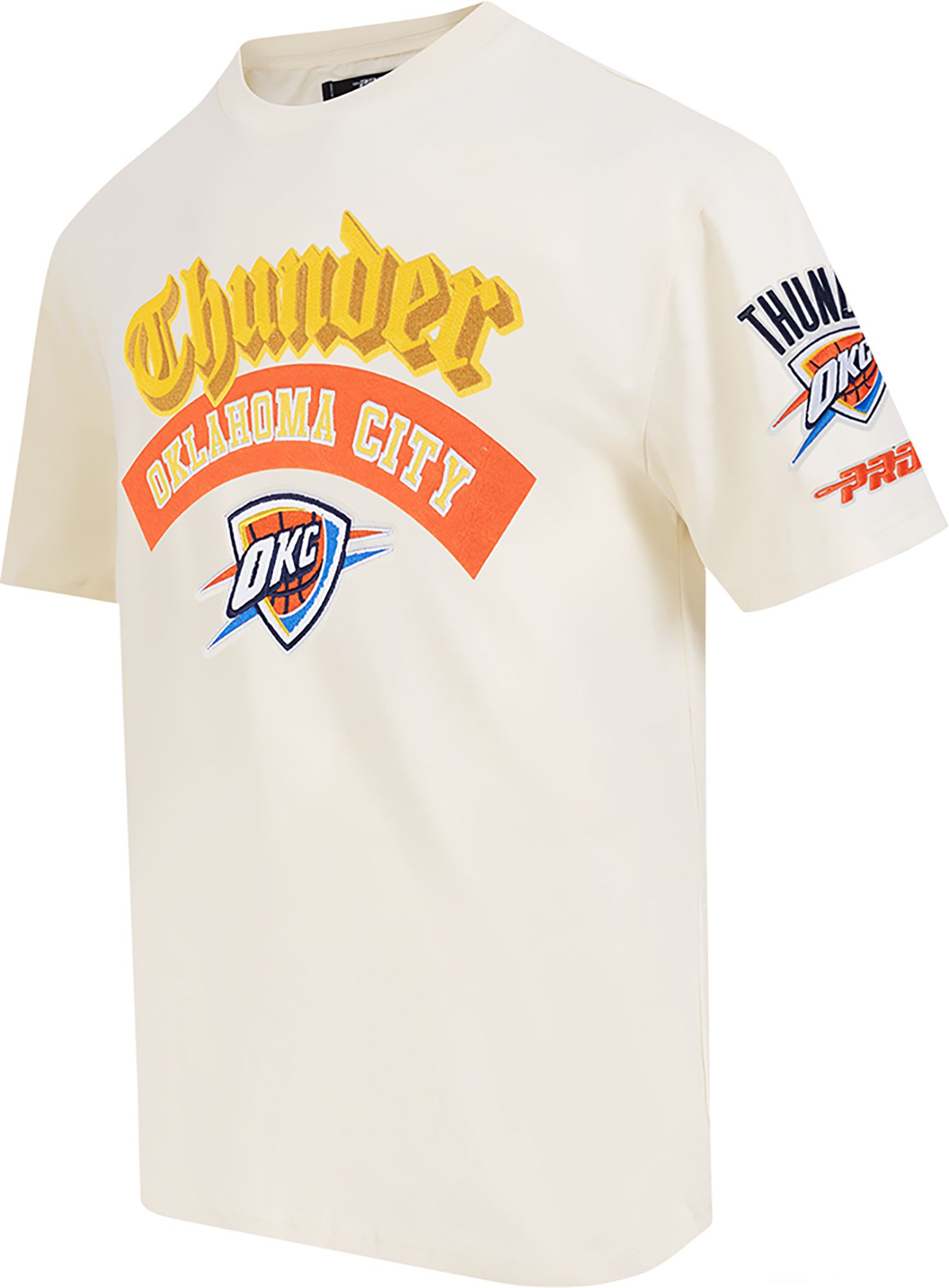 Pro Standard Men's Oklahoma City Thunder Cream Best Of Drop Shoulder T-Shirt product image