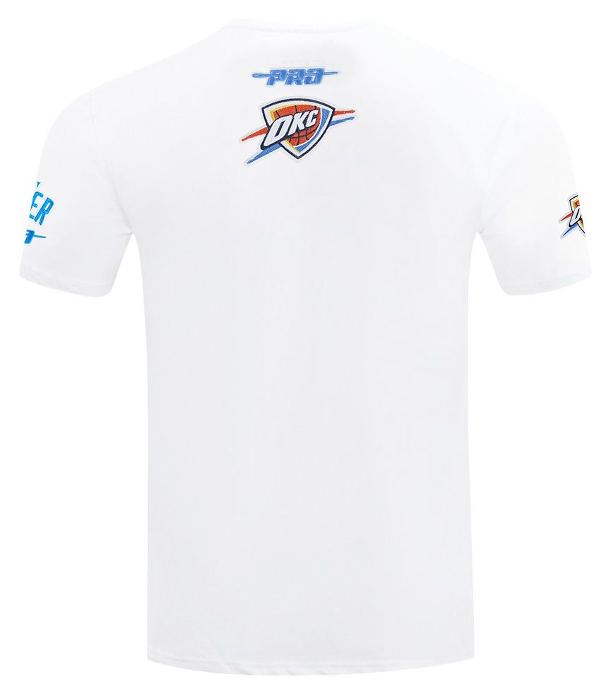 Pro Standard Men's Oklahoma City Thunder White City Arch T-Shirt product image