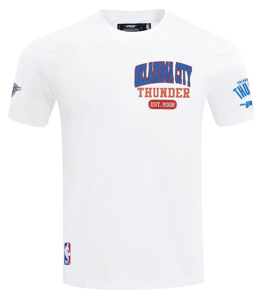 Pro Standard Men's Oklahoma City Thunder White City Arch T-Shirt product image