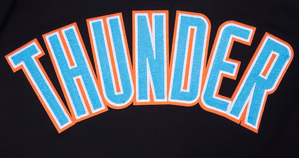 Pro Standard Men's Oklahoma City Thunder Black Classic Chenille T-Shirt product image