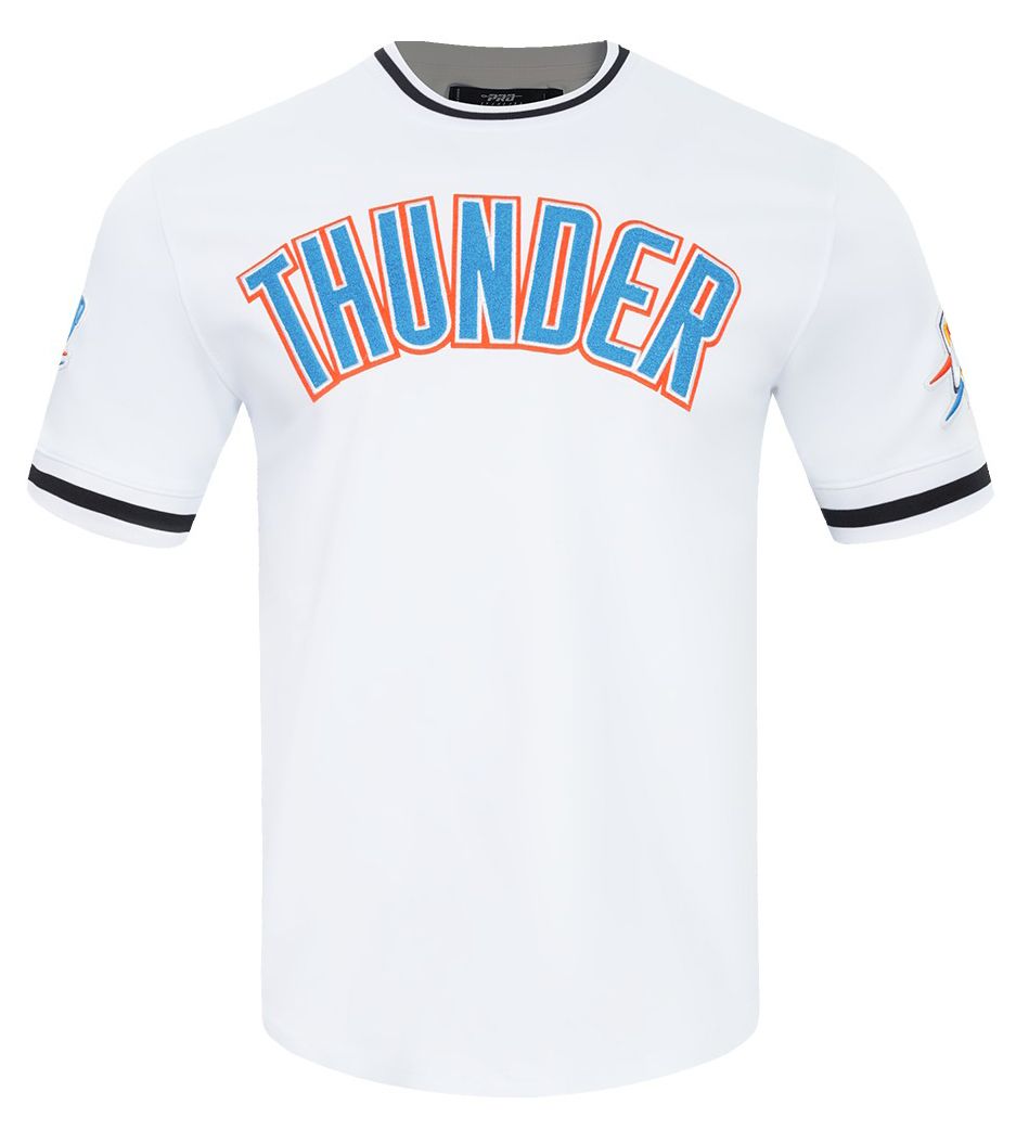 Pro Standard Men's Oklahoma City Thunder White Classic Chenille T-Shirt product image