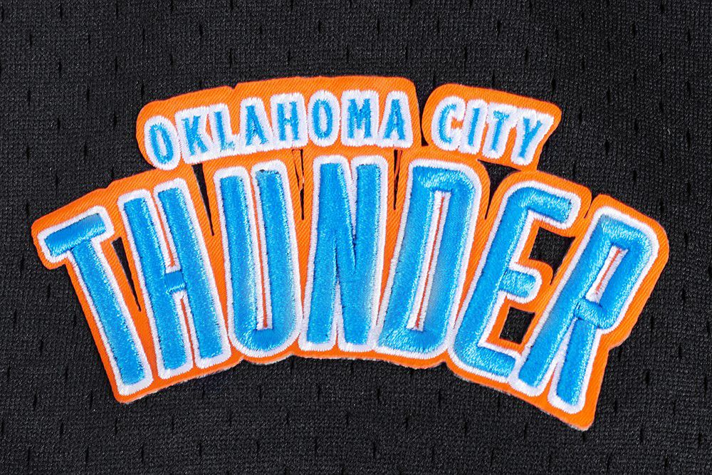Pro Standard Men's Oklahoma City Thunder Black Classic Mesh Button Down Shirt product image
