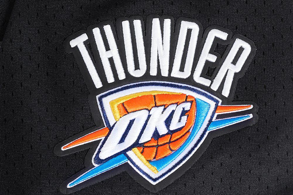 Pro Standard Men's Oklahoma City Thunder Black Classic Mesh Button Down Shirt product image