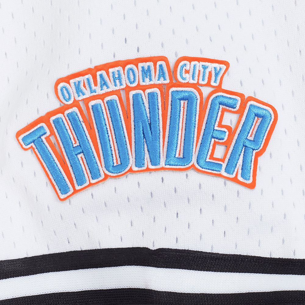 Pro Standard Men's Oklahoma City Thunder White Classic Mesh Button Down Shirt product image