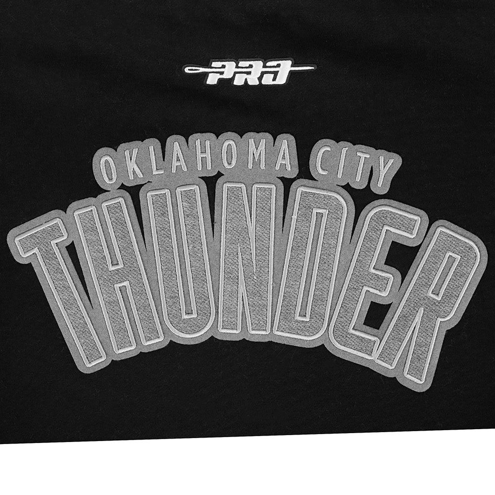 Pro Standard Men's Oklahoma City Thunder Black Reverse French Terry Pullover Hoodie product image