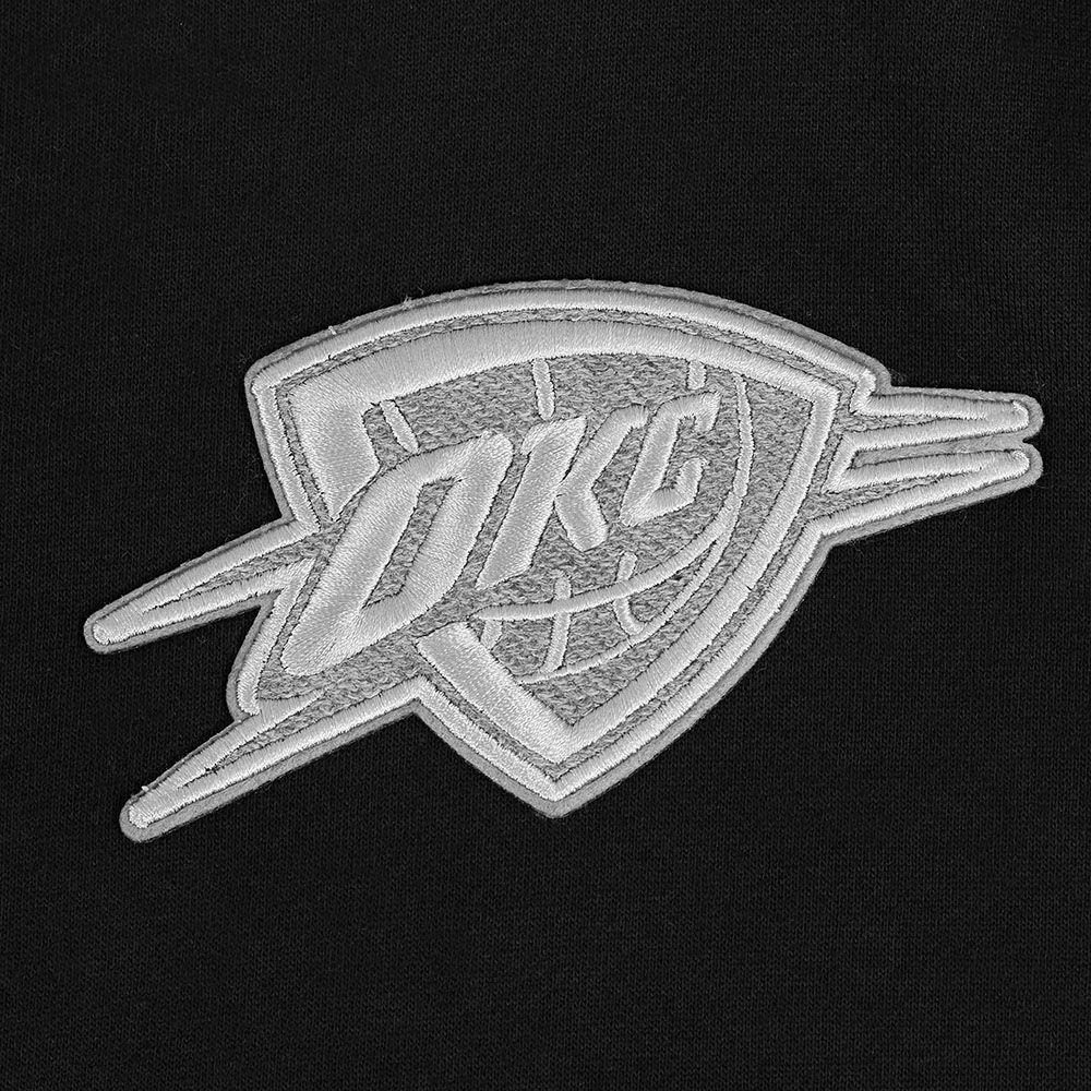 Pro Standard Men's Oklahoma City Thunder Black Reverse French Terry Pullover Hoodie product image