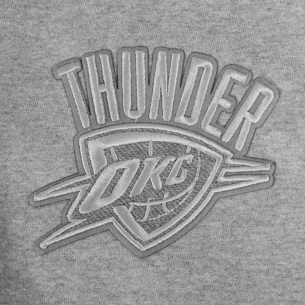 Pro Standard Men's Oklahoma City Thunder Black Reverse French Terry Pullover Hoodie product image