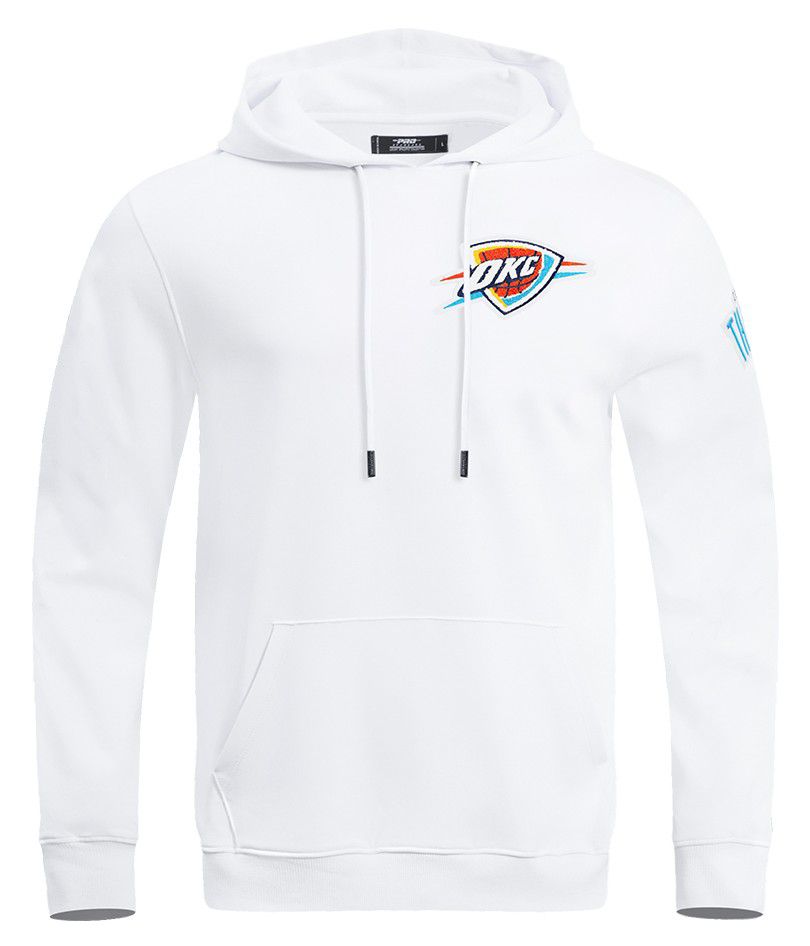 Pro Standard Men's Oklahoma City Thunder Black Classic Chenille Pullover Hoodie product image
