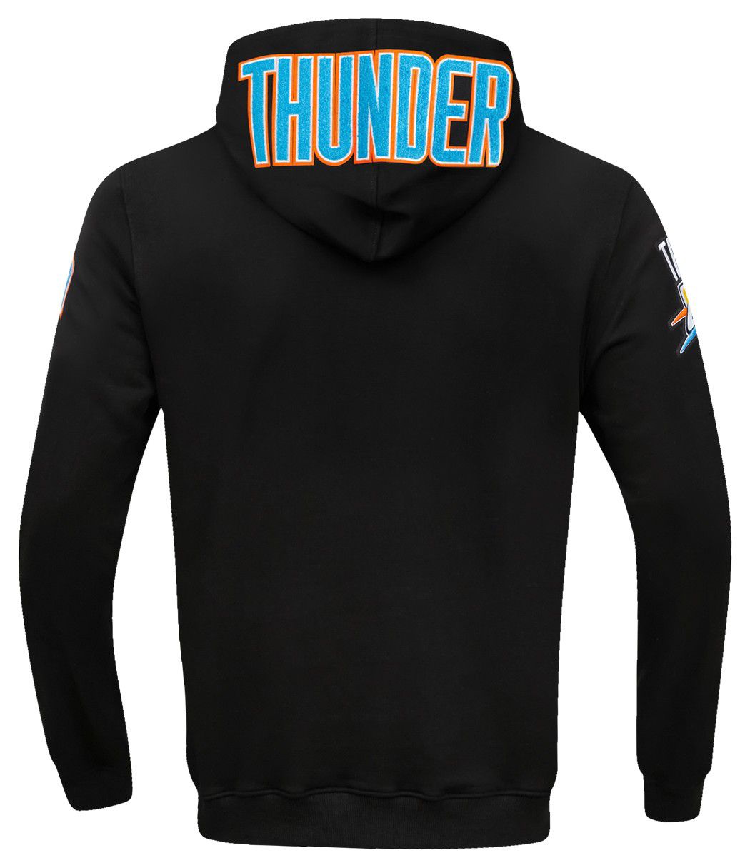 Pro Standard Men's Oklahoma City Thunder Black Classic Chenille Full Zip Hoodie product image