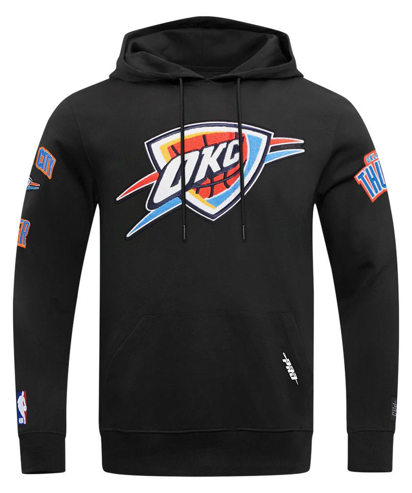 Pro Standard Men's Oklahoma City Thunder Black Classic Rib Hoodie product image