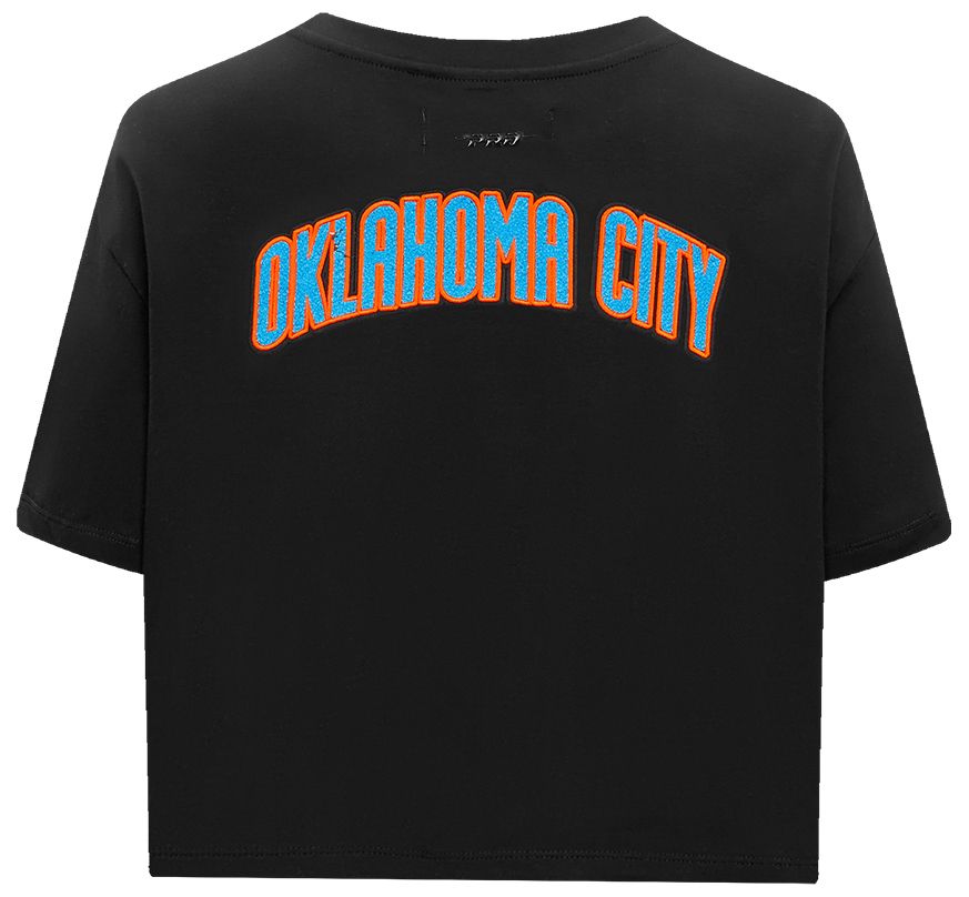 Pro Standard Women's Oklahoma City Thunder Black Classic Boxy Cropped T-Shirt product image