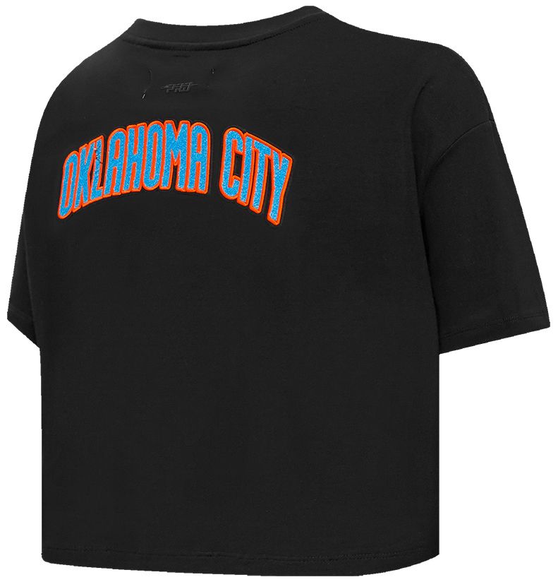 Pro Standard Women's Oklahoma City Thunder Black Classic Boxy Cropped T-Shirt product image