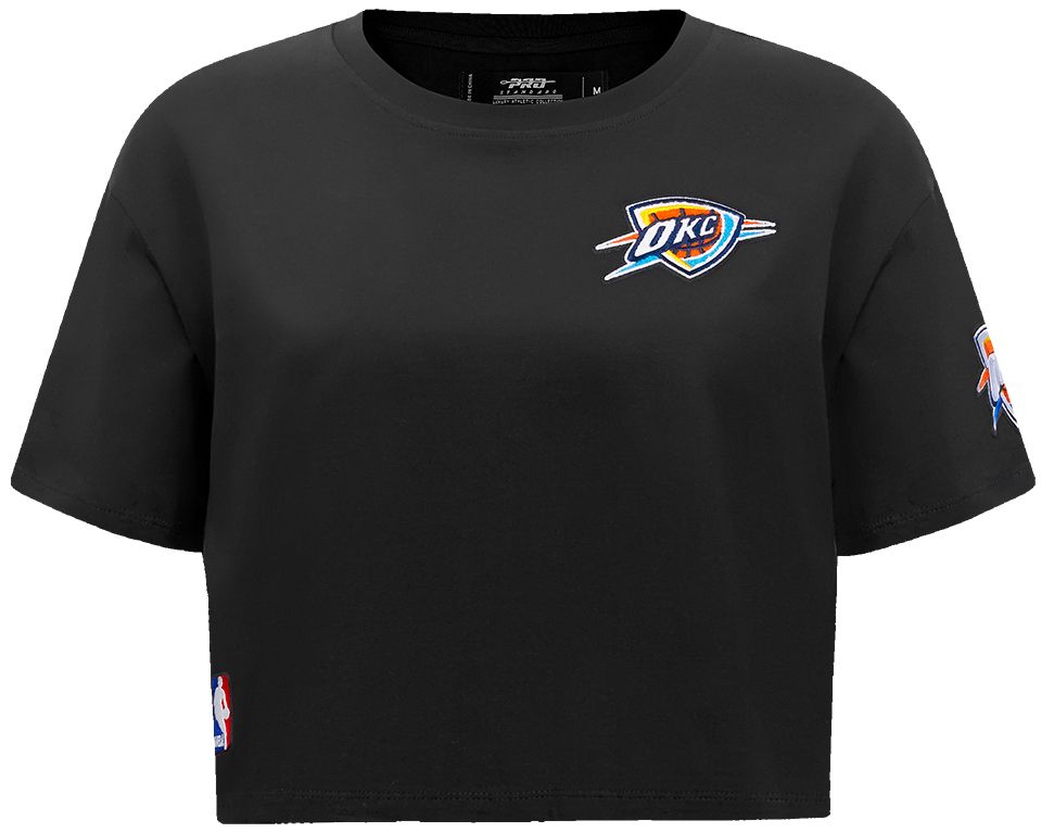 Pro Standard Women's Oklahoma City Thunder Black Classic Boxy Cropped T-Shirt product image