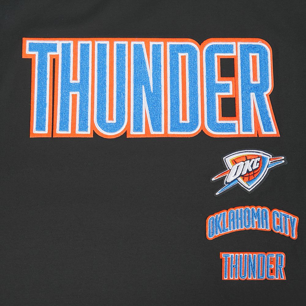 Pro Standard Women's Oklahoma City Thunder Black Classic Boxy Cropped T-Shirt product image