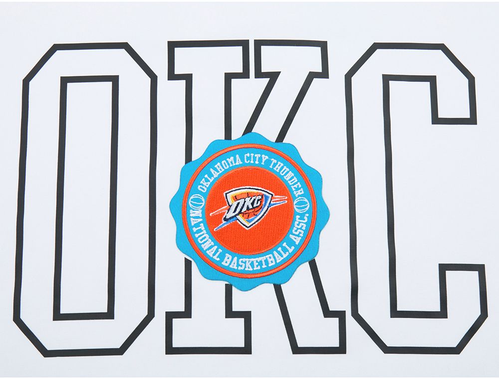 Pro Standard Women's Oklahoma City Thunder White Crest Emblem Boxy T-Shirt product image
