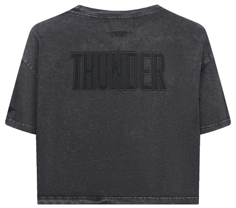 Pro Standard Women's Oklahoma City Thunder Black Washed Collection Boxy T-Shirt product image