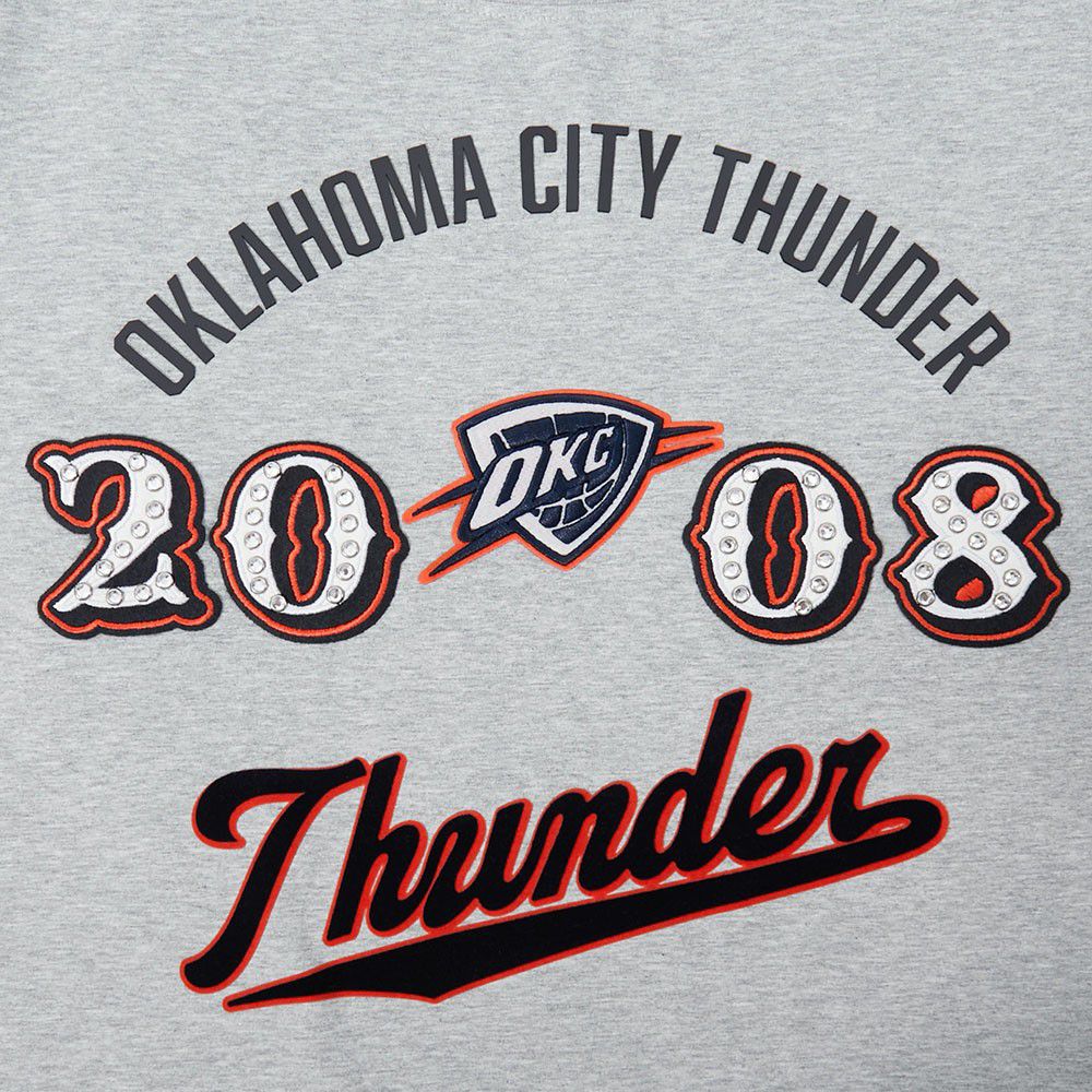 Pro Standard Women's Oklahoma City Thunder Grey Legacy Boxy T-Shirt product image