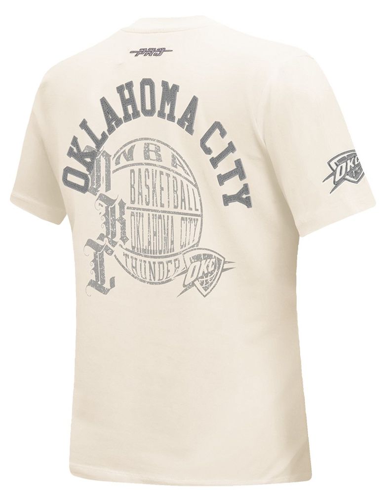 Pro Standard Women's Oklahoma City Thunder Off White Street Team Slim Fit T-Shirt product image