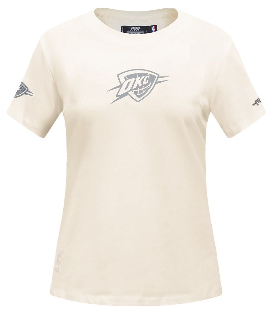 Pro Standard Women's Oklahoma City Thunder Off White Street Team Slim Fit T-Shirt product image