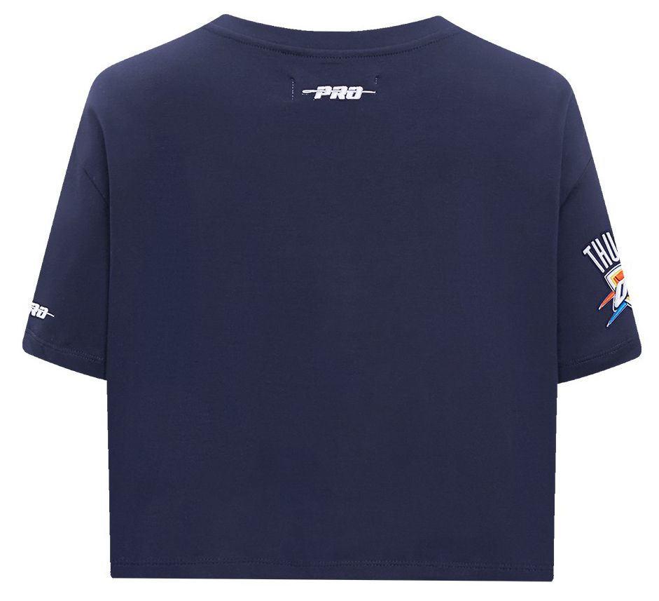 Pro Standard Women's Oklahoma City Thunder Navy Wordplay Boxy T-Shirt product image