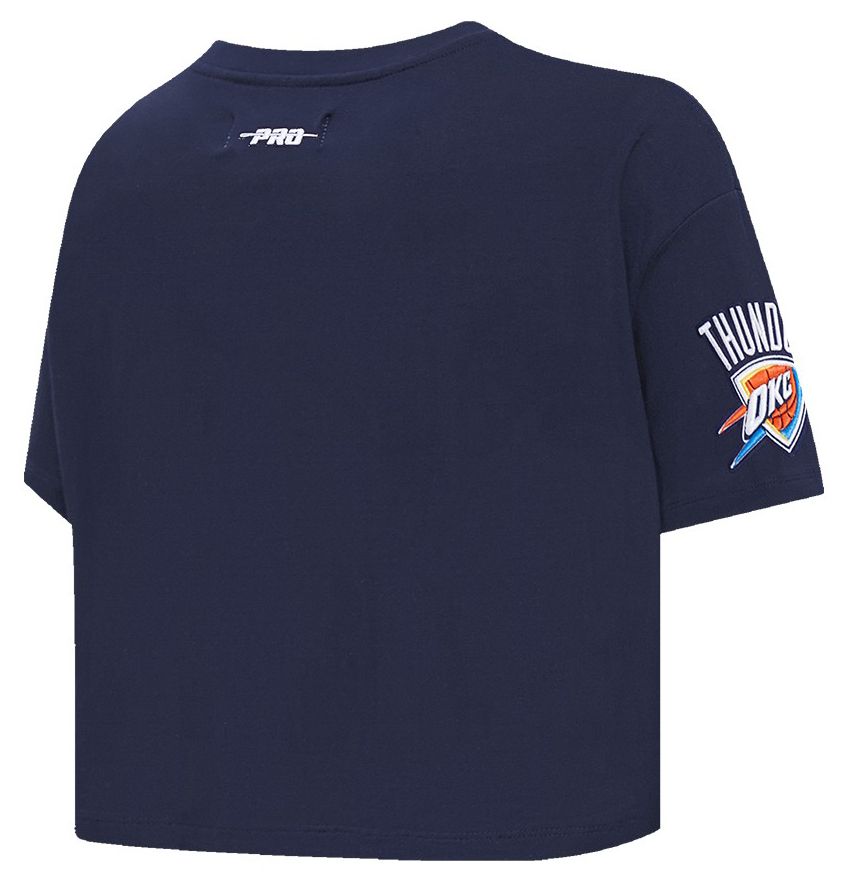 Pro Standard Women's Oklahoma City Thunder Navy Wordplay Boxy T-Shirt product image