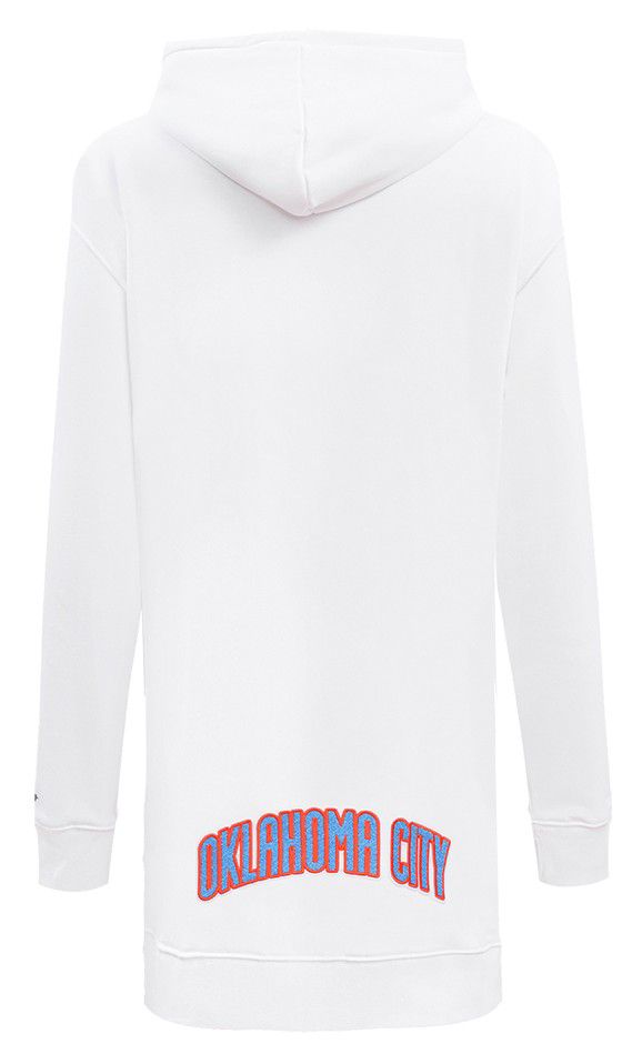 Pro Standard Women's Oklahoma City Thunder White Classic Hoodie Dress product image