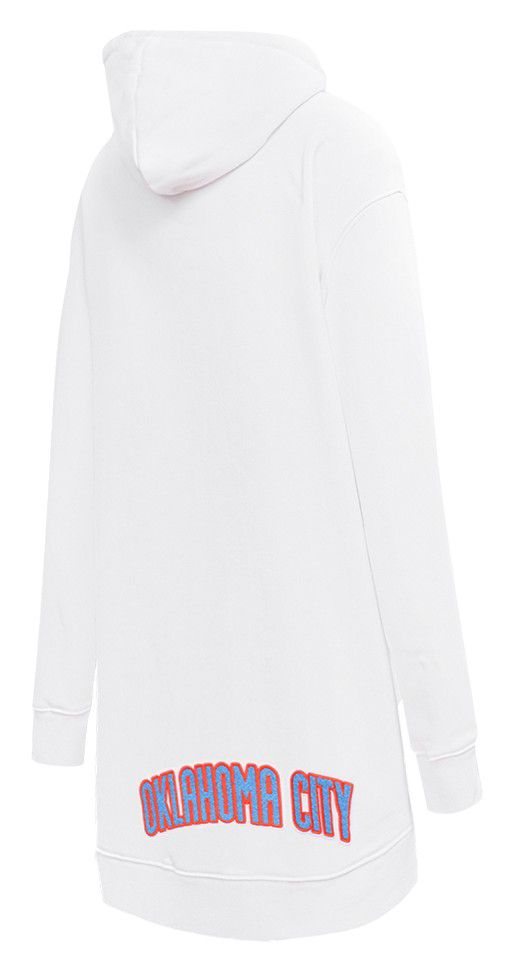 Pro Standard Women's Oklahoma City Thunder White Classic Hoodie Dress product image