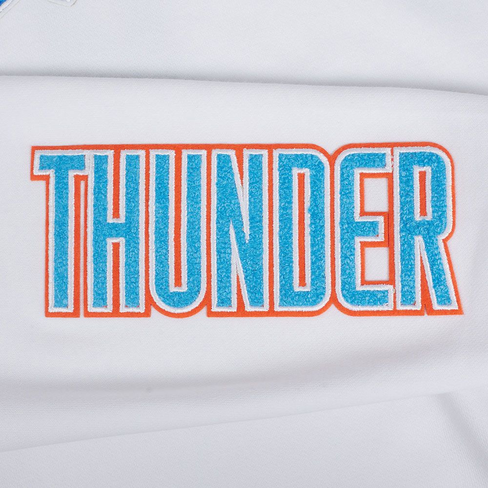 Pro Standard Women's Oklahoma City Thunder White Classic Hoodie Dress product image