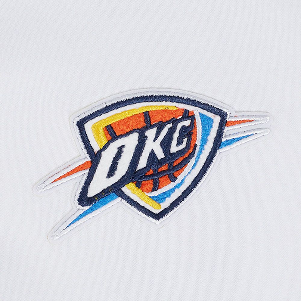 Pro Standard Women's Oklahoma City Thunder White Classic Hoodie Dress product image