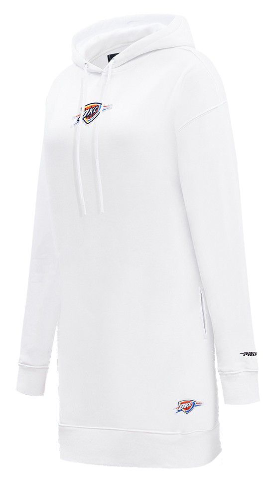 Pro Standard Women's Oklahoma City Thunder White Classic Hoodie Dress product image